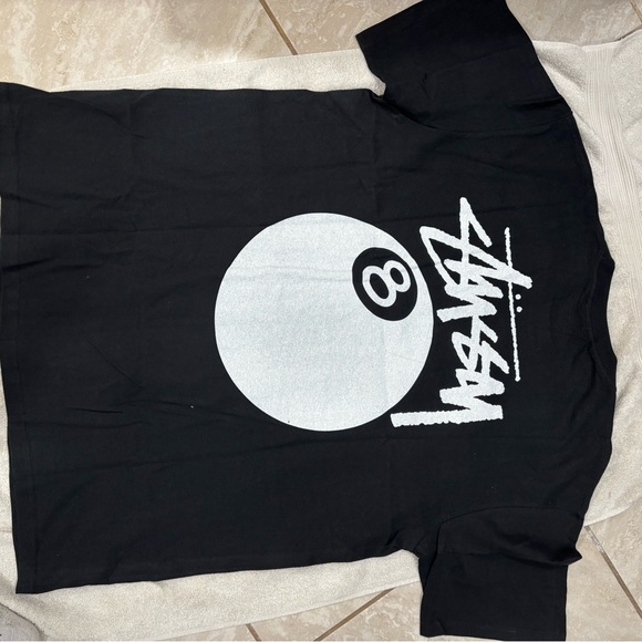 Stussy Black and White 8 Ball Tee - Picture 5 of 13